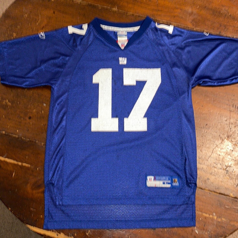 NFL Giants jersey kids Large 14-16 BURRESS #17